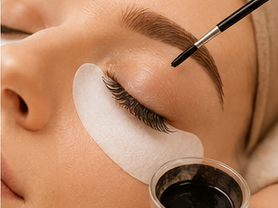 Wimpern färben